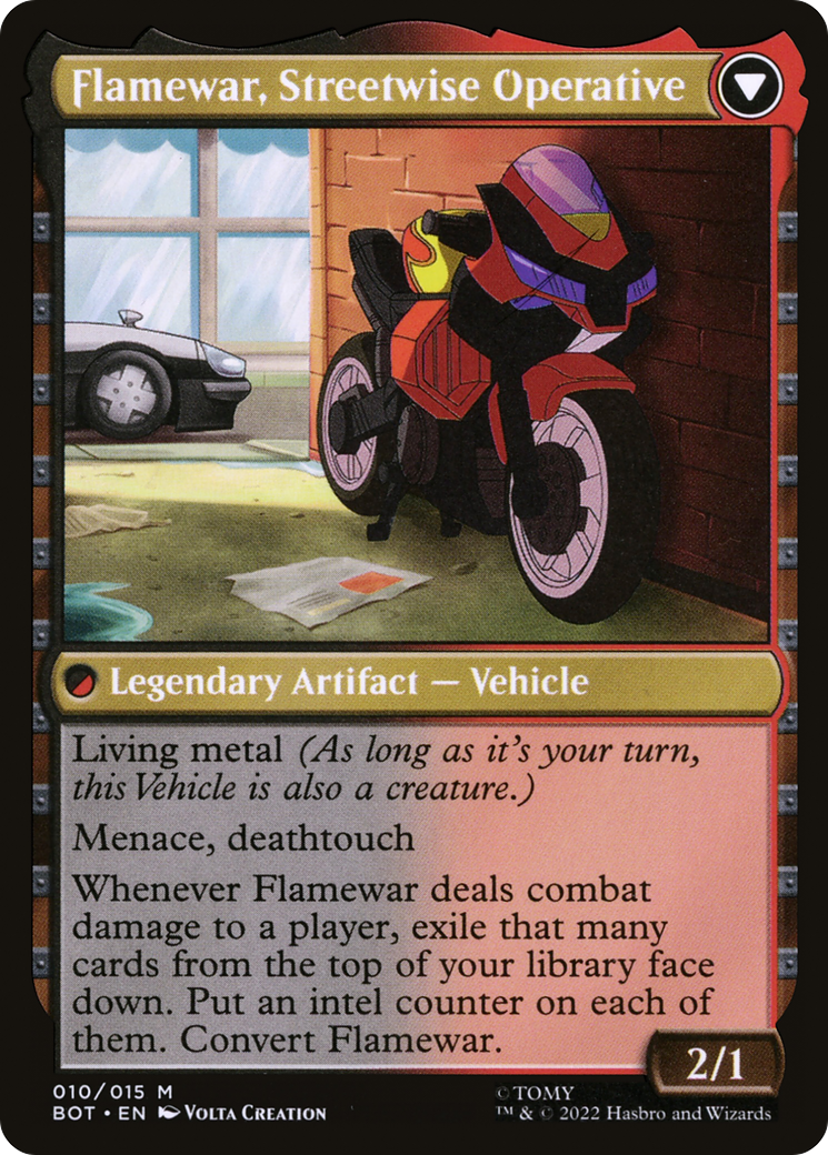 Flamewar, Brash Veteran // Flamewar, Streetwise Operative [BOT-10]