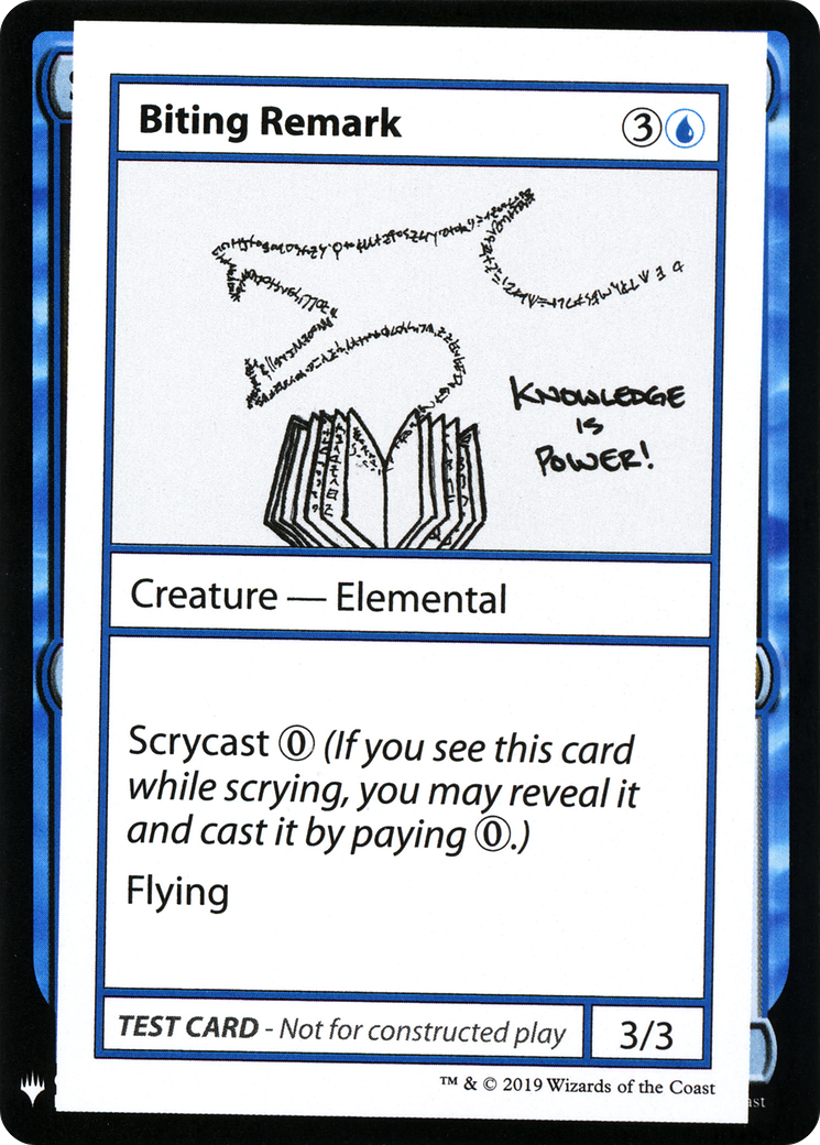 Biting Remark [CMB1-17]