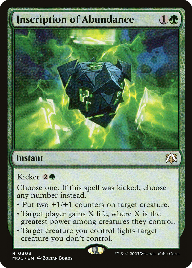 Inscription of Abundance [MOC-303]