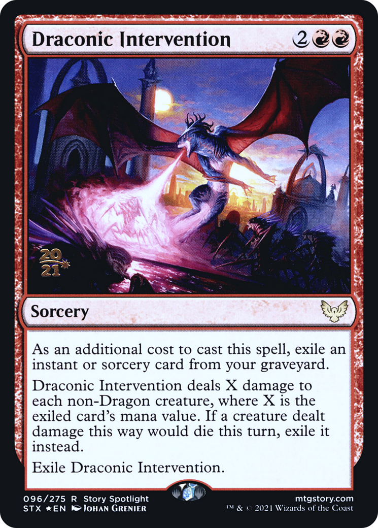 Draconic Intervention - Prerelease Promo [PSTX-96s]