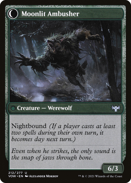 Oakshade Stalker // Moonlit Ambusher [VOW-212]