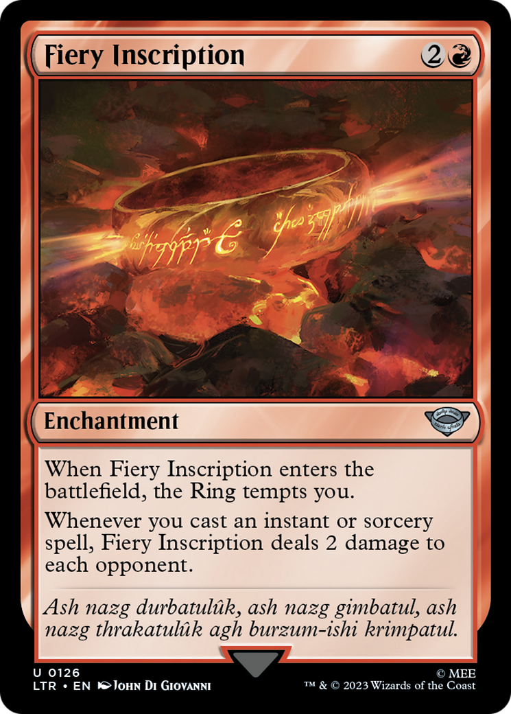 Fiery Inscription [LTR-126]