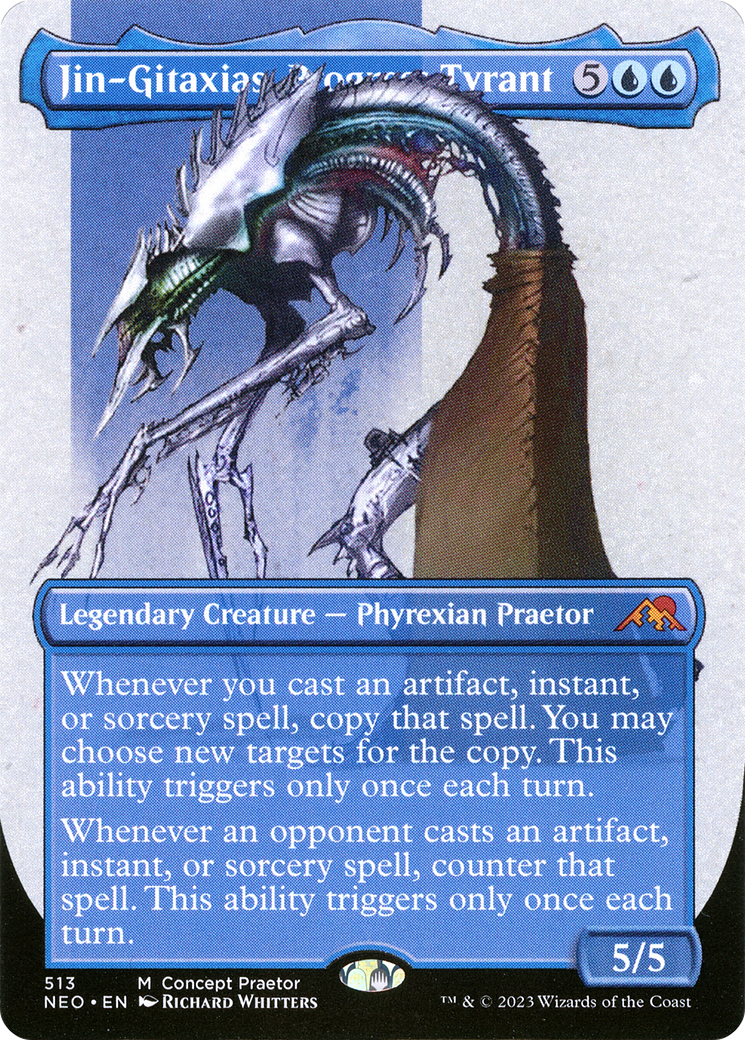Jin-Gitaxias, Progress Tyrant - Borderless - Concept Praetor - Full Art [NEO-513]