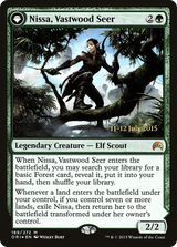Nissa, Vastwood Seer // Nissa, Sage Animist - Prerelease Promo [PORI-189s]