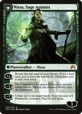 Nissa, Vastwood Seer // Nissa, Sage Animist - Prerelease Promo [PORI-189s]