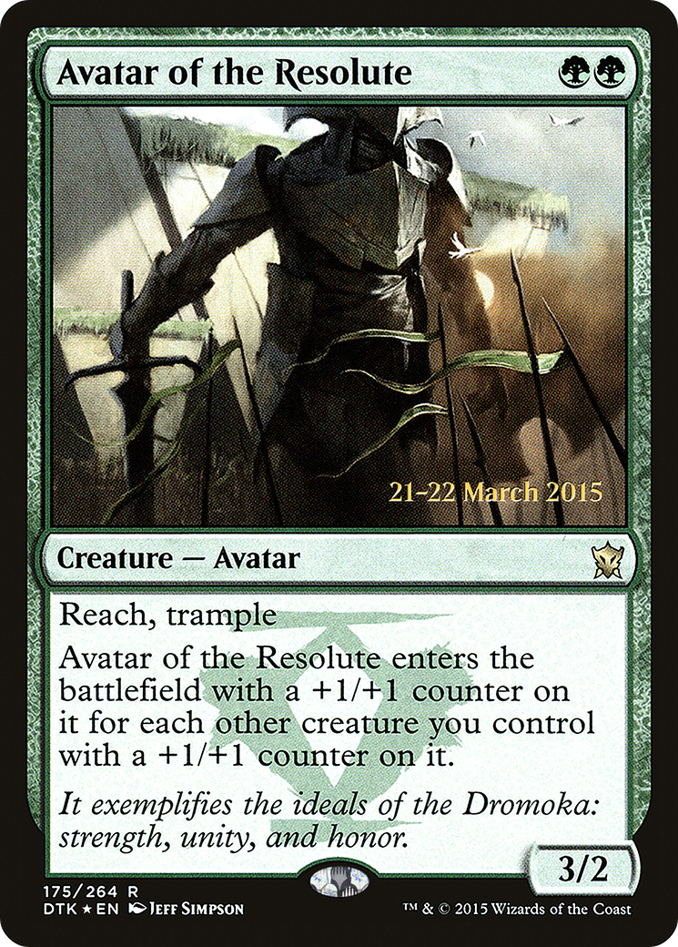 Avatar of the Resolute - Prerelease Promo [PDTK-175s]