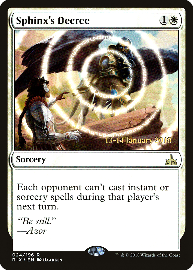 Sphinx's Decree - Prerelease Promo [PRIX-24s]