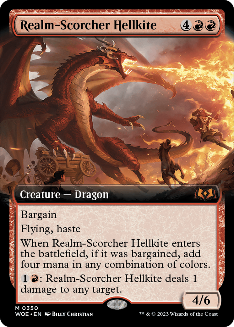 Realm-Scorcher Hellkite - Extended Art [WOE-350]