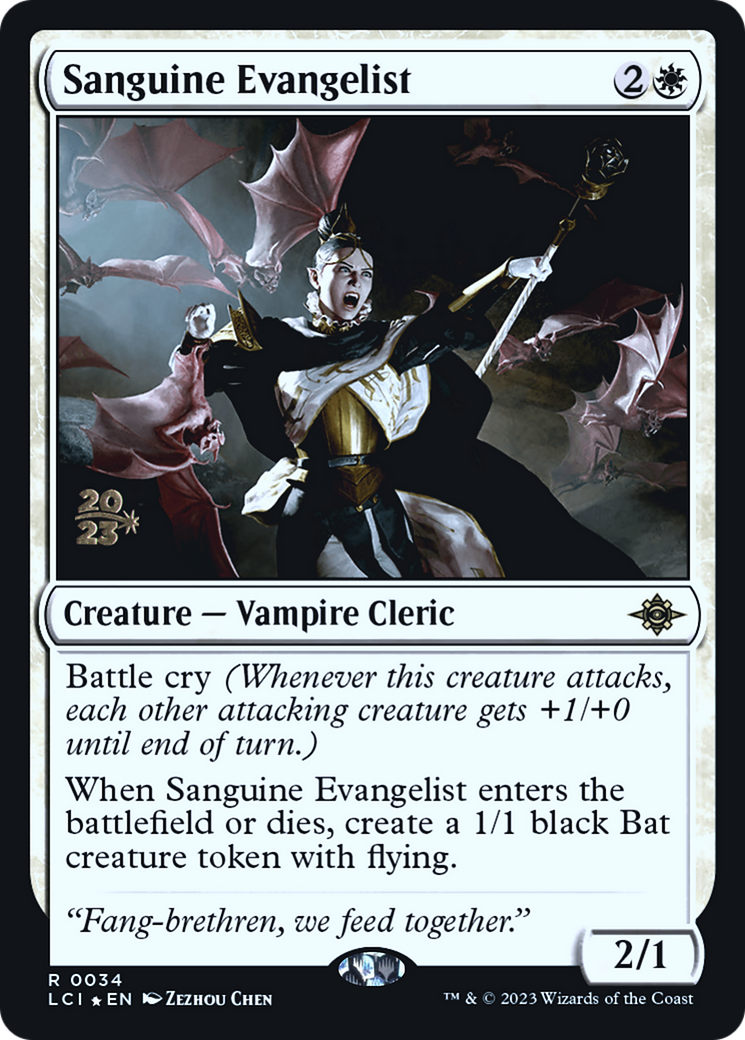 Sanguine Evangelist - Prerelease Promo [PLCI-34s]