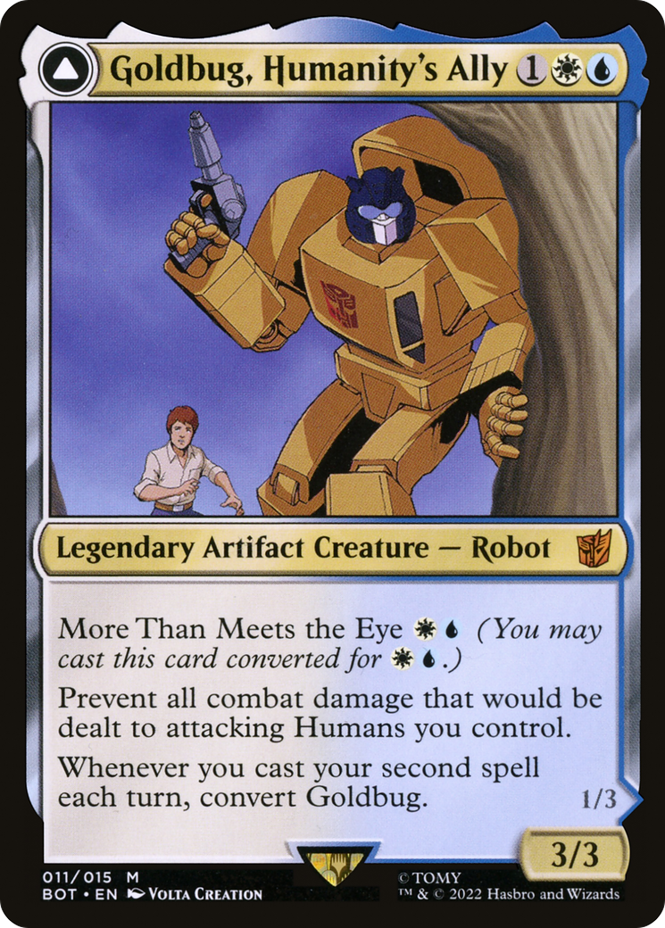 Goldbug, Humanity's Ally // Goldbug, Scrappy Scout [BOT-11]