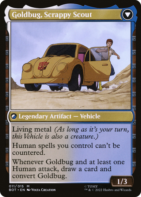 Goldbug, Humanity's Ally // Goldbug, Scrappy Scout [BOT-11]
