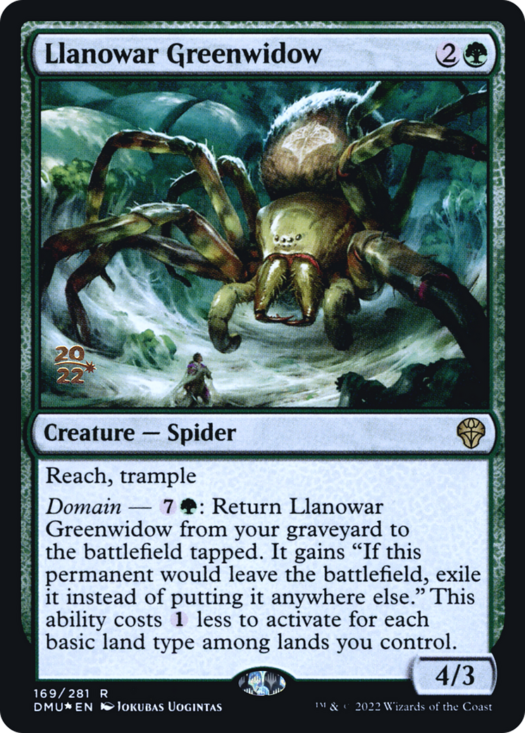 Llanowar Greenwidow - Prerelease Promo [PDMU-169s]