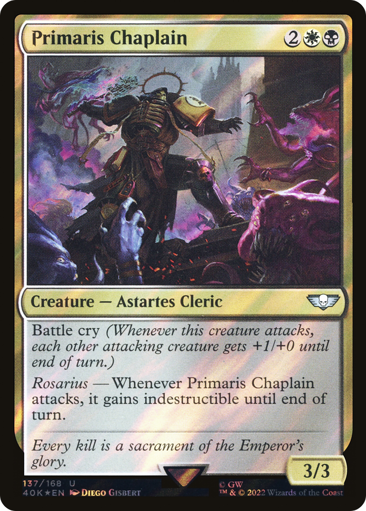 Primaris Chaplain - Surge Foil [40K-137★]