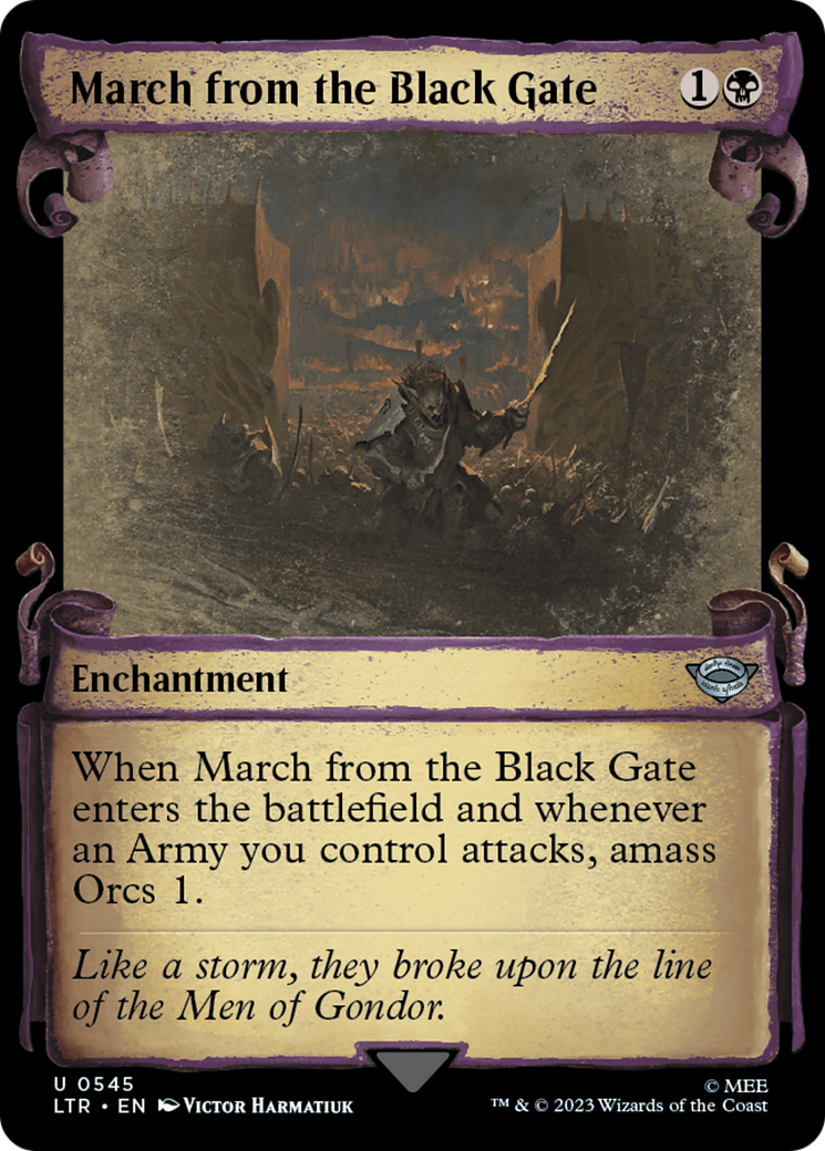 March from the Black Gate - Scroll Showcase [LTR-545]