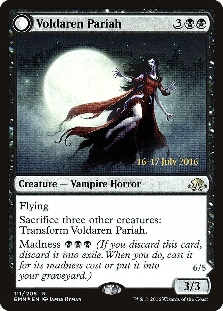 Voldaren Pariah // Abolisher of Bloodlines - Prerelease Promo [PEMN-111s]
