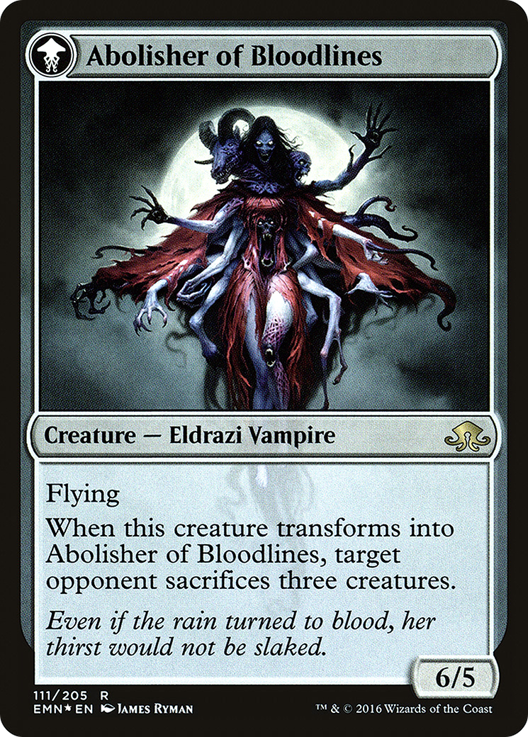 Voldaren Pariah // Abolisher of Bloodlines - Prerelease Promo [PEMN-111s]