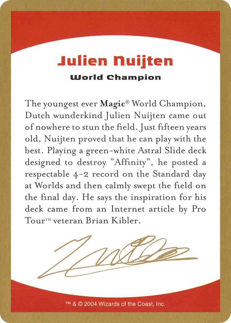 Julien Nuijten Bio [WC04-jn0a]