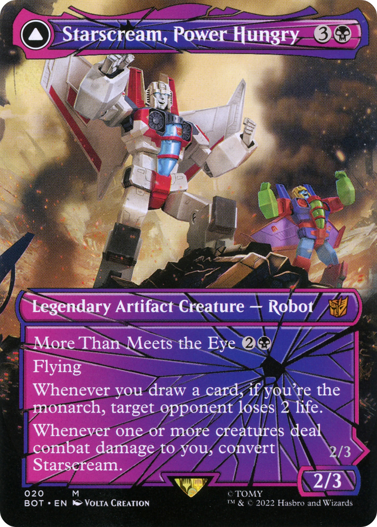 Starscream, Power Hungry // Starscream, Seeker Leader - Borderless [BOT-20]