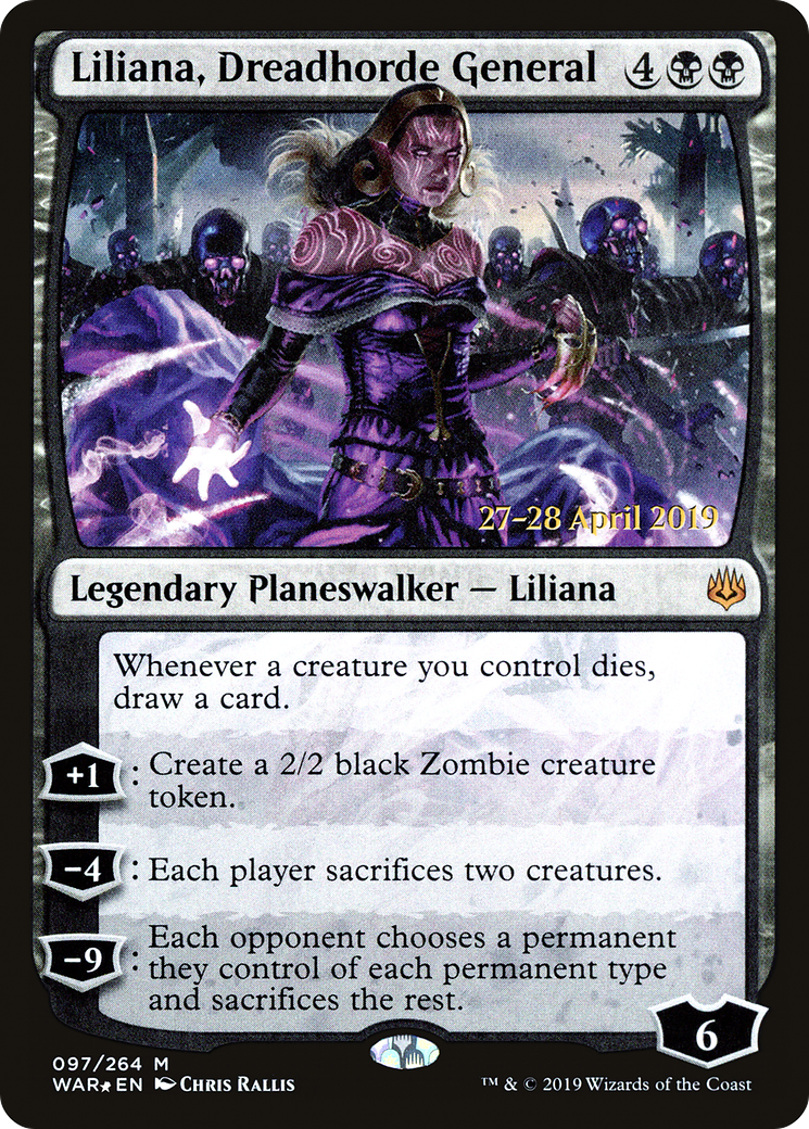 Liliana, Dreadhorde General - Prerelease Promo [PWAR-97s]