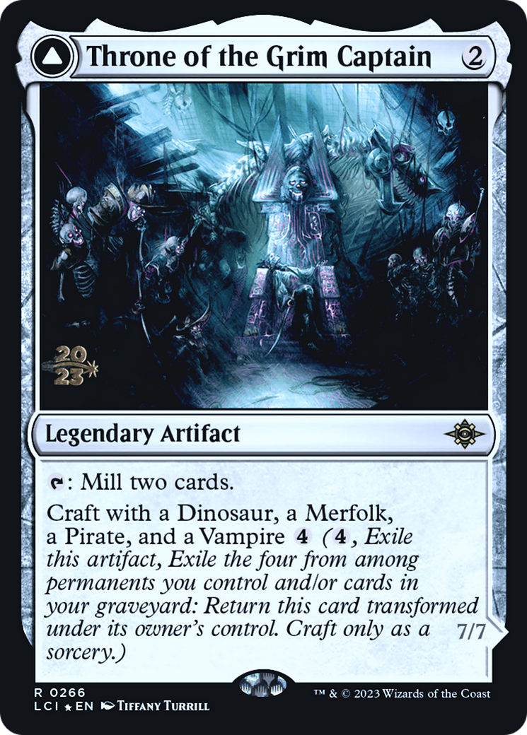 Throne of the Grim Captain // The Grim Captain - Prerelease Promo [PLCI-266s]