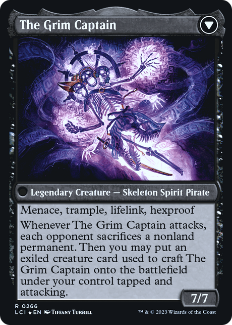 Throne of the Grim Captain // The Grim Captain - Prerelease Promo [PLCI-266s]