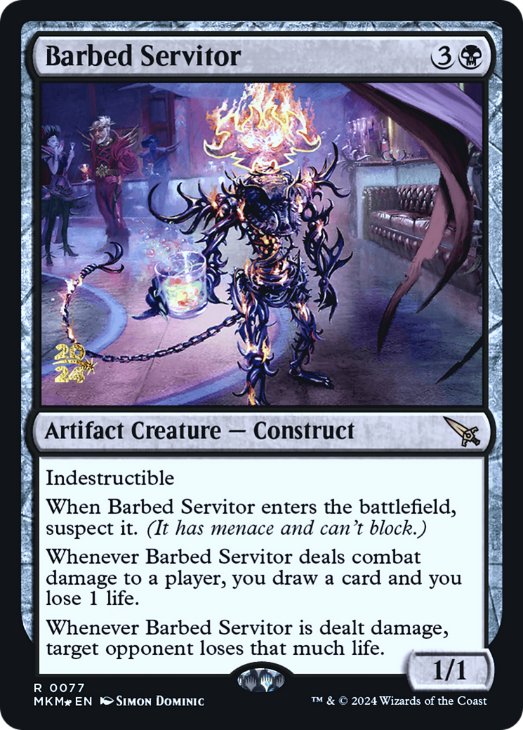 Barbed Servitor - Prerelease Promo [PMKM-77s]