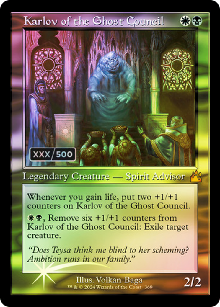 Karlov of the Ghost Council - Serialized [RVR-369z]