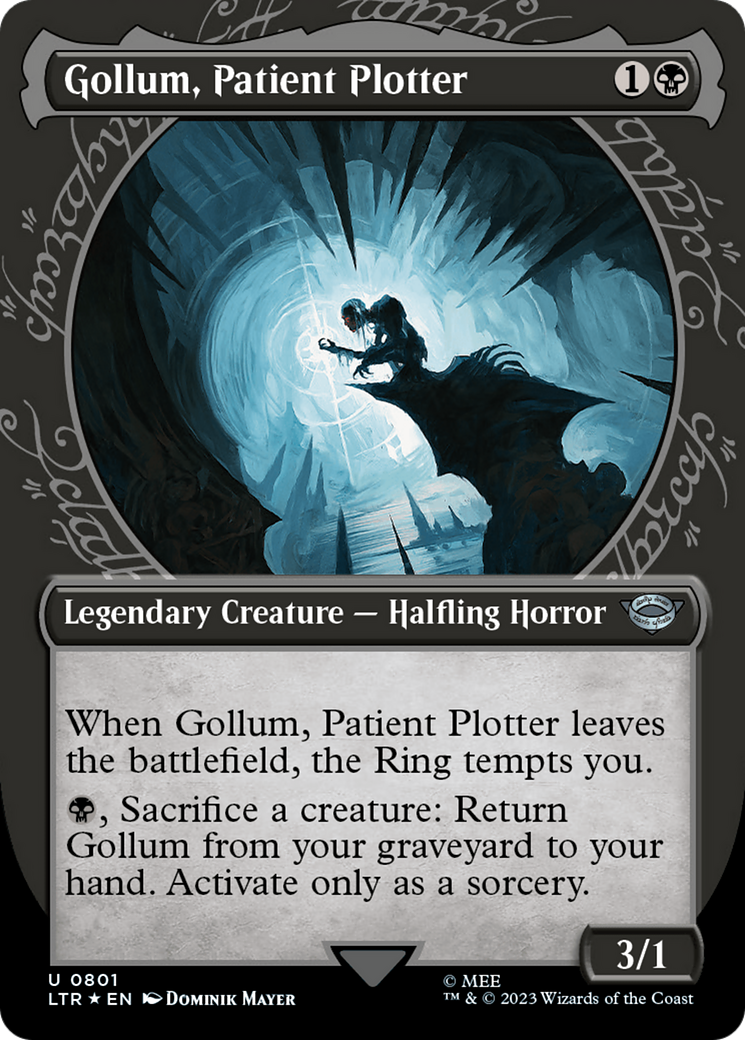 Gollum, Patient Plotter - Borderless - Showcase - Surge Foil [LTR-801]
