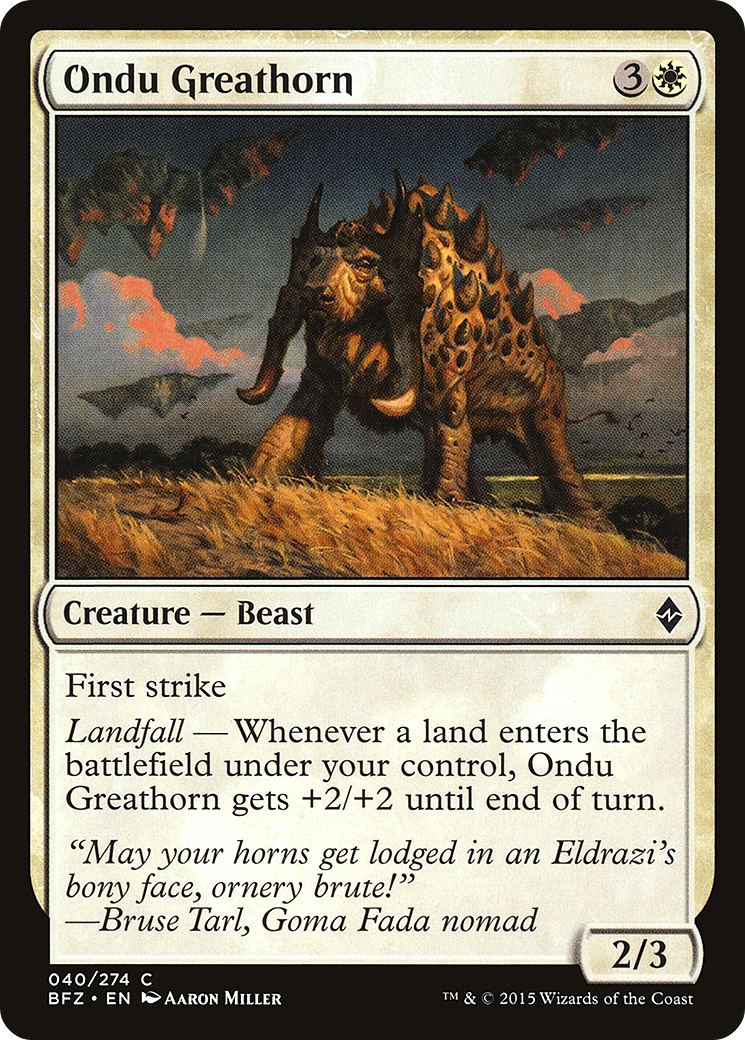 Ondu Greathorn [BFZ-40]