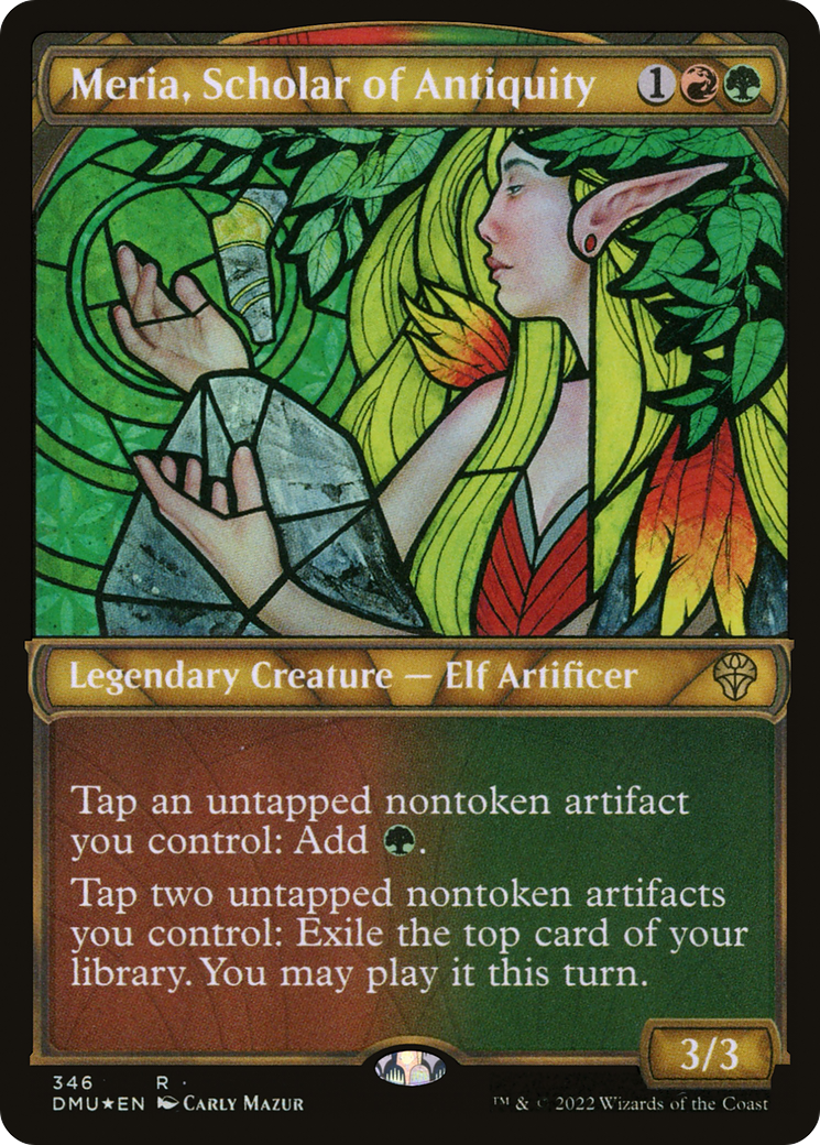 Meria, Scholar of Antiquity - Showcase - Textured Foil [DMU-346]