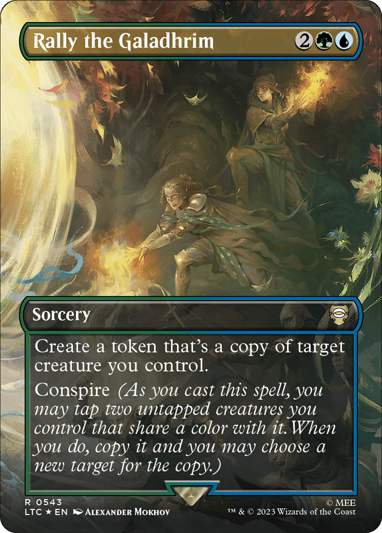 Rally the Galadhrim - Borderless - Surge Foil [LTC-543]
