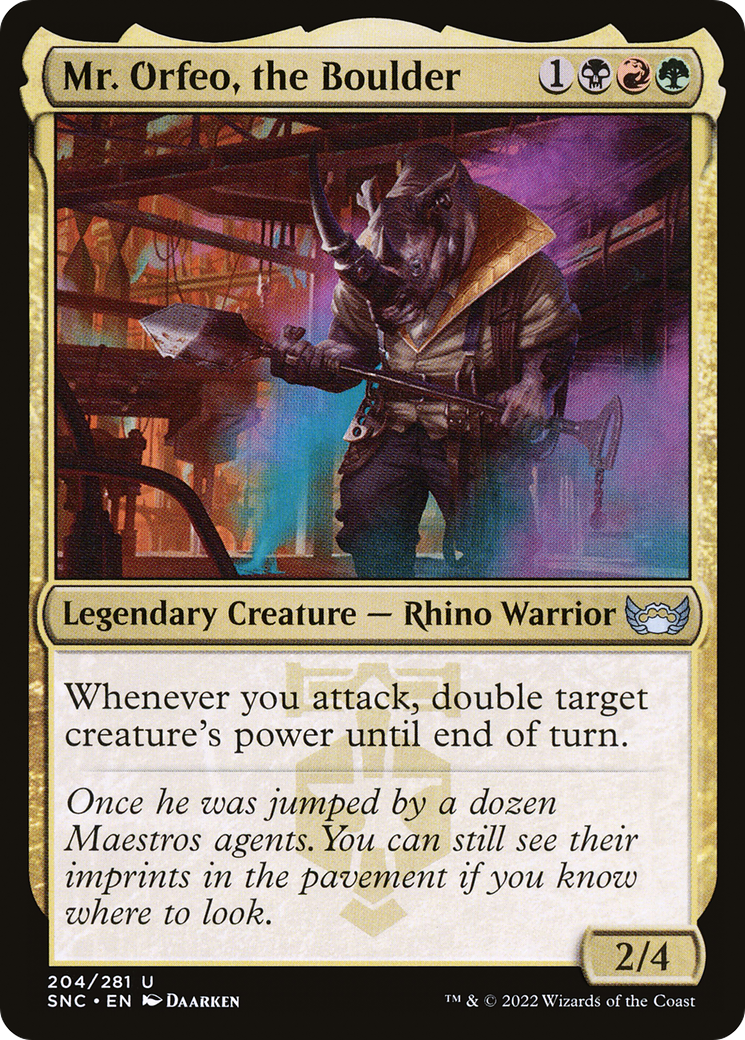 Mr. Orfeo, the Boulder [SNC-204]