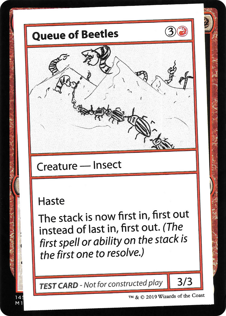 Queue of Beetles [CMB2-61]