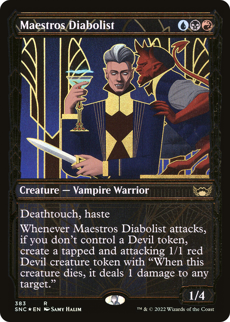 Maestros Diabolist - Showcase - Gilded Foil [SNC-383]