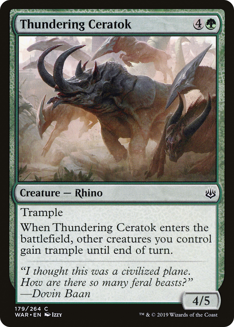 Thundering Ceratok [WAR-179]