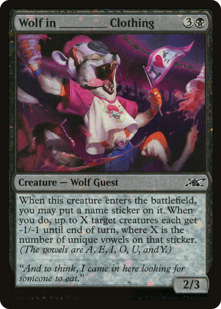 Wolf in _____ Clothing - Galaxy Foil [UNF-381]