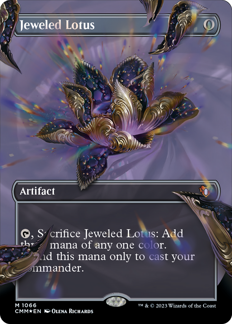 Jeweled Lotus - Borderless - Textured Foil [CMM-1066]
