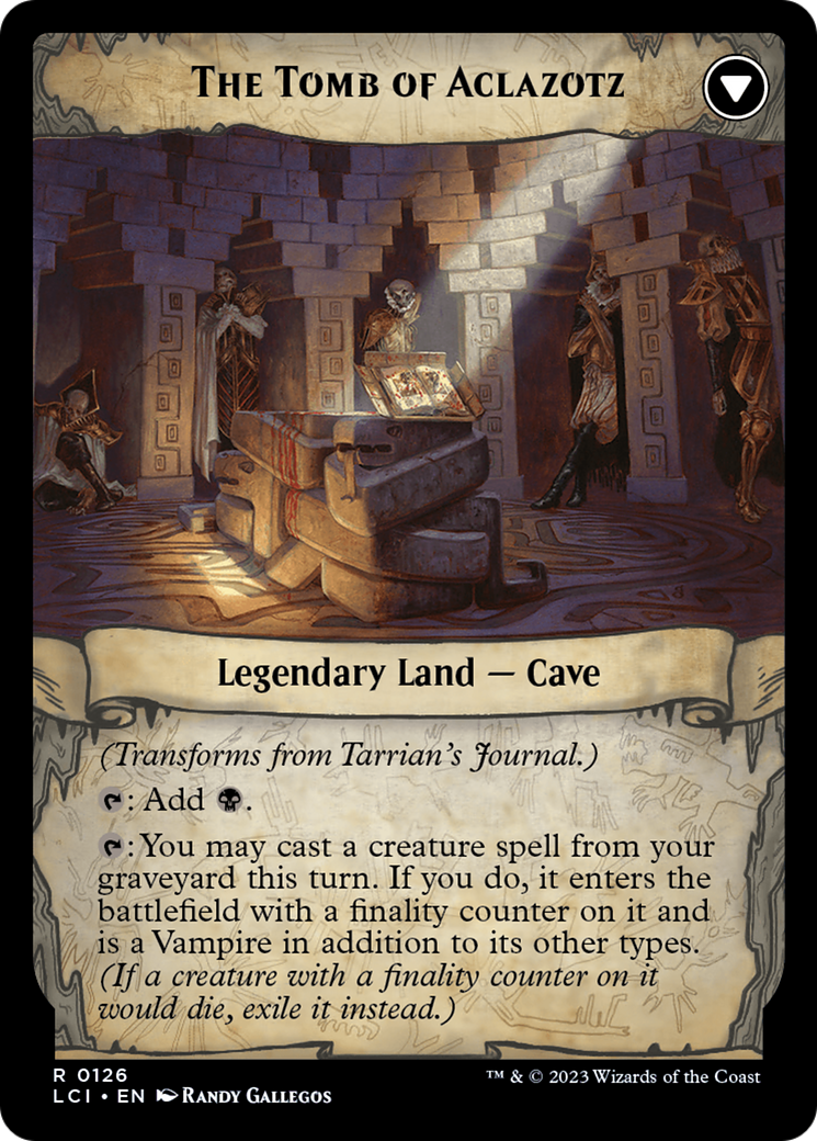 Tarrian's Journal // The Tomb of Aclazotz [LCI-126]