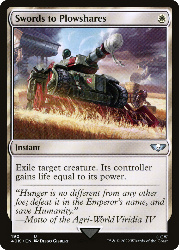 Swords to Plowshares [40K-190]