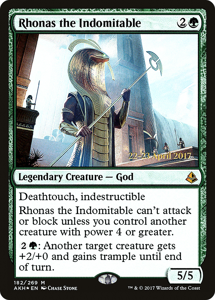 Rhonas the Indomitable - Prerelease Promo [PAKH-182s]