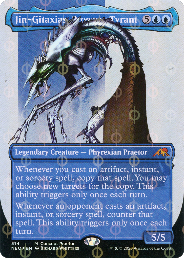 Jin-Gitaxias, Progress Tyrant - Borderless - Concept Praetor - Compleat Foil - Full Art [NEO-514]