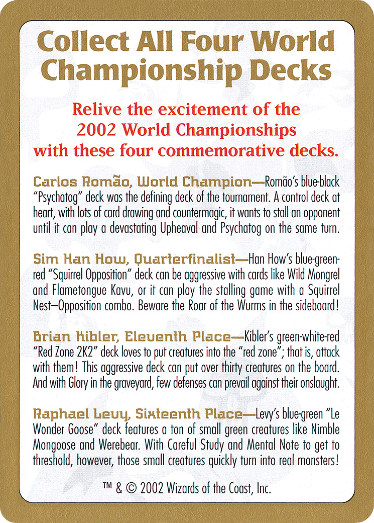 2002 World Championships Ad [WC02-0]