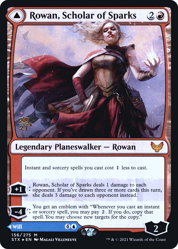 Rowan, Scholar of Sparks // Will, Scholar of Frost - Prerelease Promo [PSTX-156s]