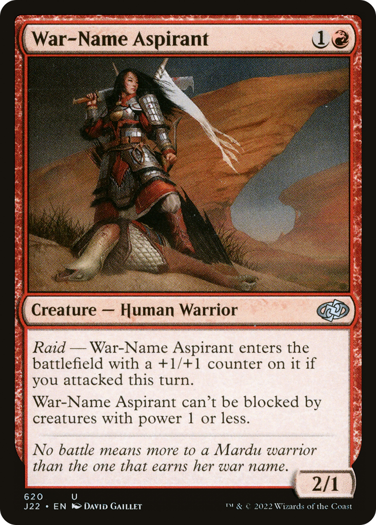 War-Name Aspirant [J22-620]