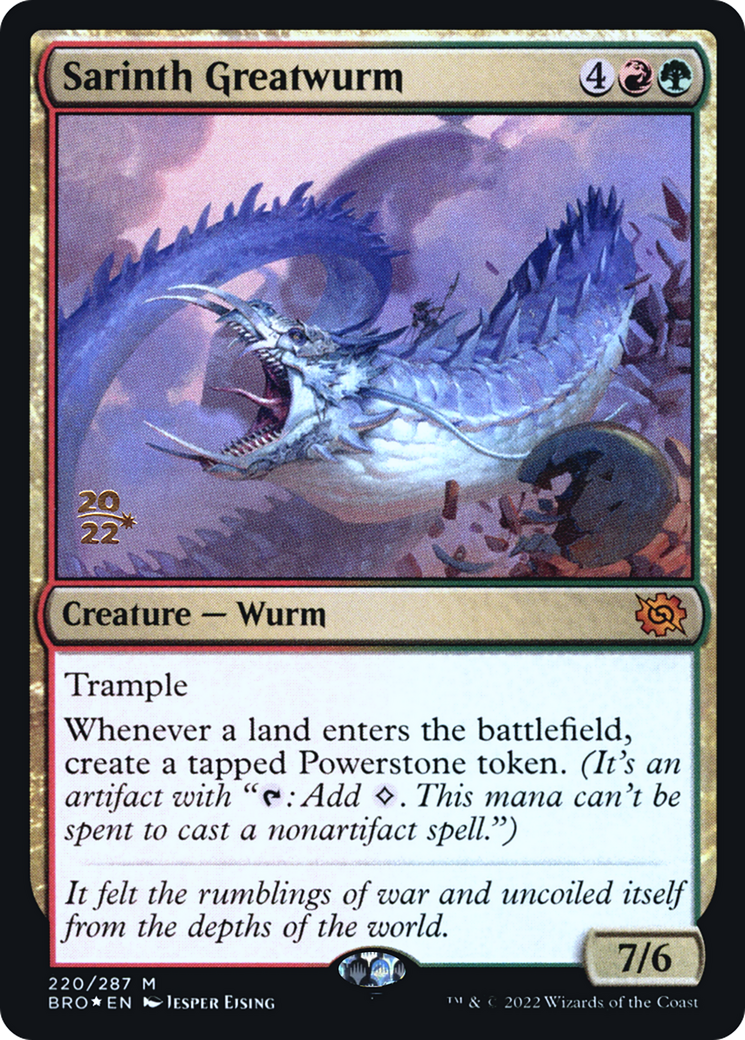 Sarinth Greatwurm - Prerelease Promo [PBRO-220s]