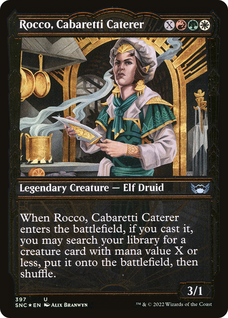 Rocco, Cabaretti Caterer - Showcase - Gilded Foil [SNC-397]
