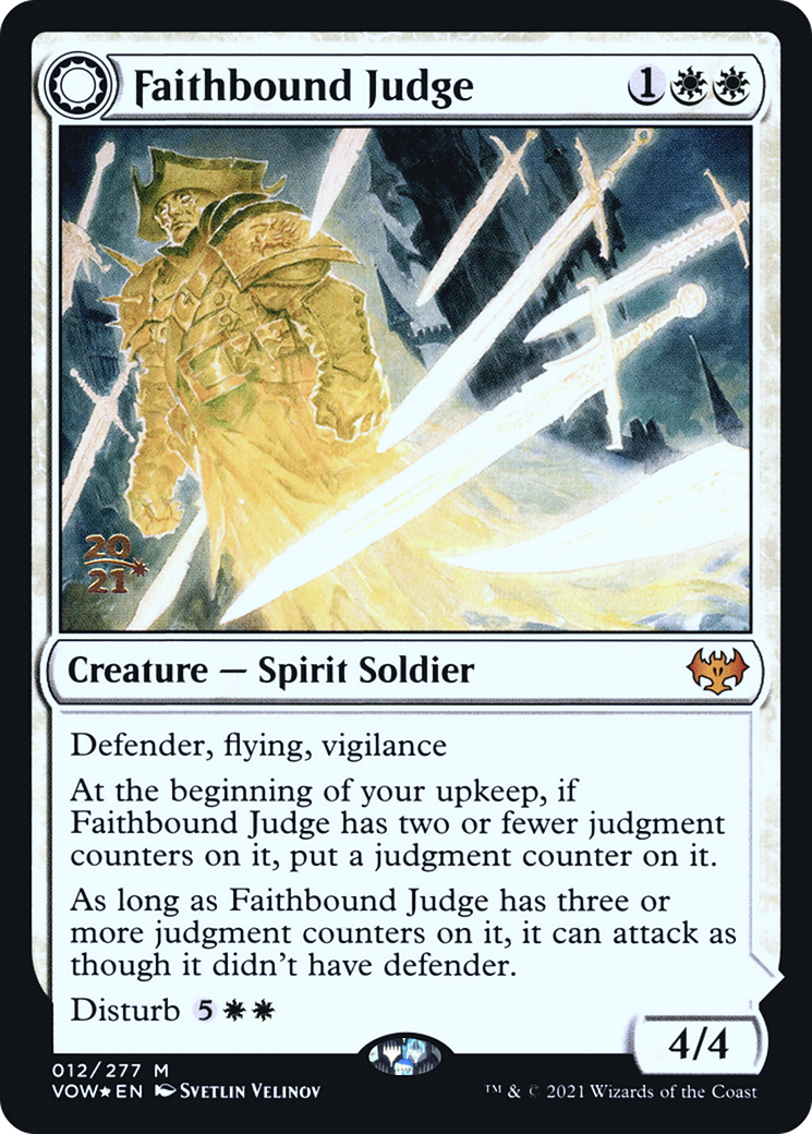 Faithbound Judge // Sinner's Judgment - Prerelease Promo [PVOW-12s]