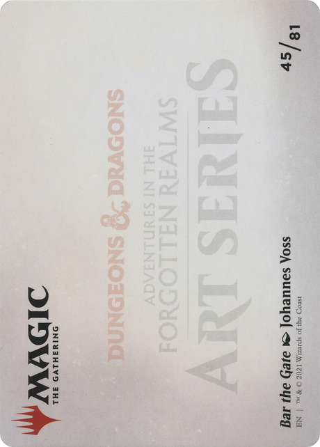 Bar the Gate // Bar the Gate [AAFR-45]