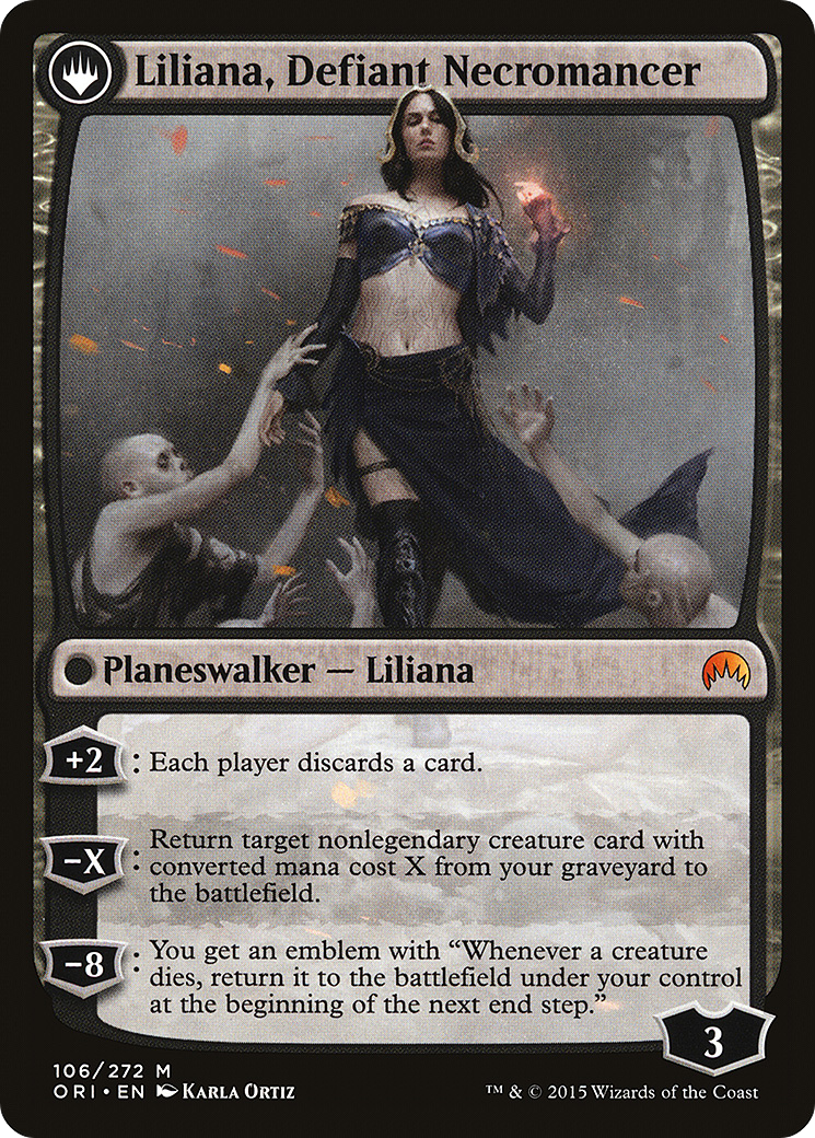 Liliana, Heretical Healer // Liliana, Defiant Necromancer [ORI-106]