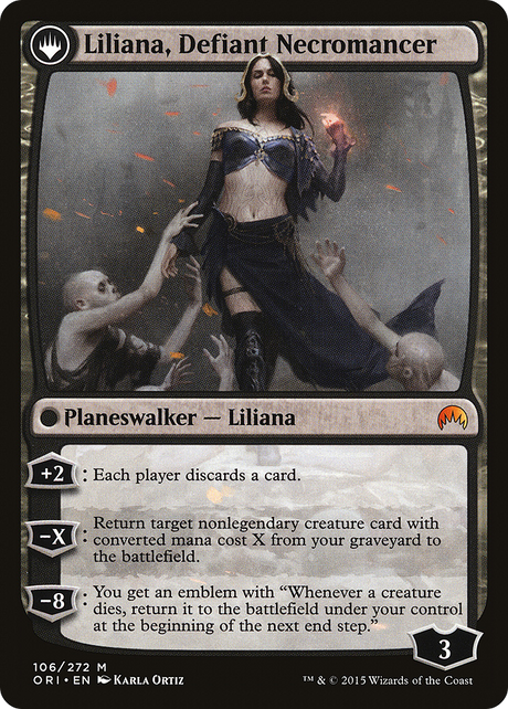 Liliana, Heretical Healer // Liliana, Defiant Necromancer [ORI-106]